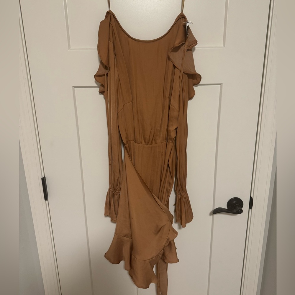 Hello Molly Copper Wrap Dress